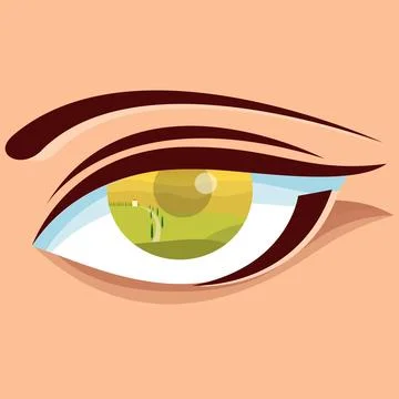 Human eye Stock Illustration