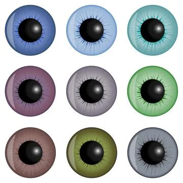The human eye Stock Illustration