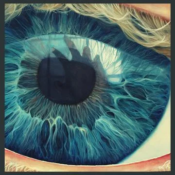 Human eye illustration image Stock Illustration