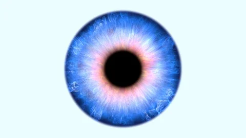 Human eye iris animation 4K #3 Stock Footage 94160361