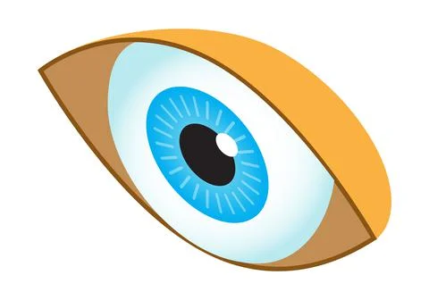 Human eye isometric icon vector. Isometric medical ophthalmologist eyesight s Ilustração Stock