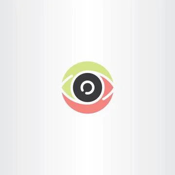Human eye logo sign vector icon element Stock-Illustration