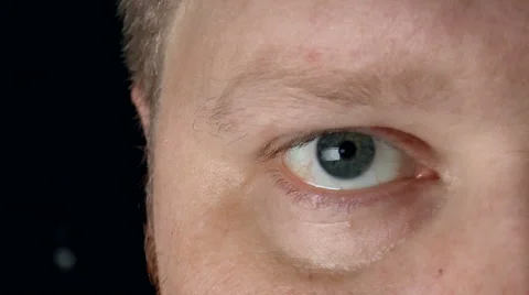 Human eye looking at camera close-up footage Stock Footage 43195618