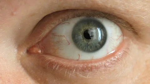 The human eye is looking at the camera Stock Footage 68189472