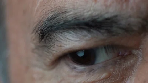 Human eye looking left and right Stock Footage 218431503