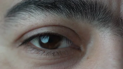 Human eye looking left and right Stock Footage 218431652