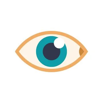 Human eye looking watching observing vision optical concept icon Stock Illustration