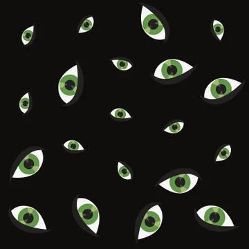 Human eye optic vision pattern Illustrazione stock