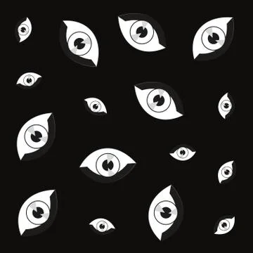 Human eye optic vision pattern Stock Illustration