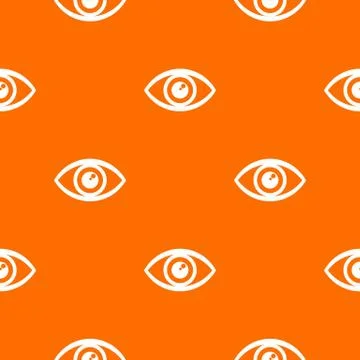 Human eye pattern vector orange Stock Illustration