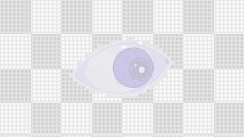 Human eye with purple iris digital sticker animation Stock Footage 332232081