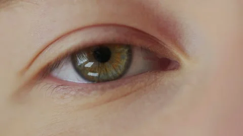 Human eye smiling. close up. macro Stock Footage 66455755