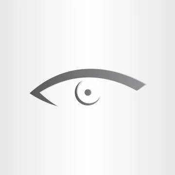 Human eye stylized icon Stock Illustration