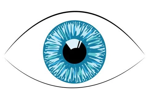 Human eye. Symbol. Illustrazione stock