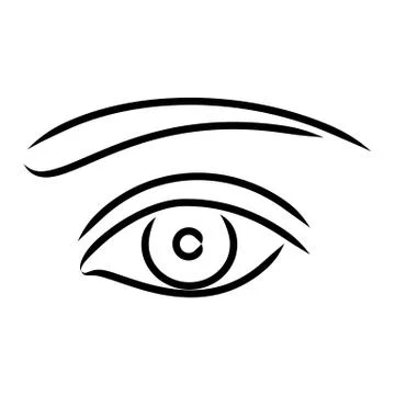 Human eye - vector illustration Stock Illustration