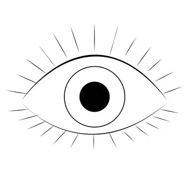 Human eye. Vector illustration. Stock Illustration