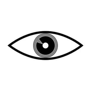 Human eye vector logo icon Stock Illustration
