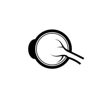 Human Eyeball, Cataract Treatment Solid Flat Vector Icon Isolated on White Ba Stock Illustration