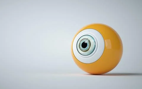 Human eyeball. Stock Illustration