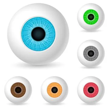 Human eyeballs Stock Illustration