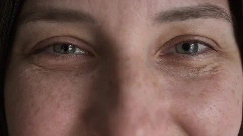 Human Eyes Blinking and Winking Close-Up Video stock 327560096