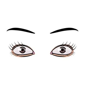 Human Eyes illustration Stock Illustration