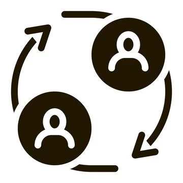 Human with eyes mask icon Vector Glyph Illustration Stock Illustration
