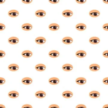 Human eyes seamless pattern for vision and health concepts イラスト素材