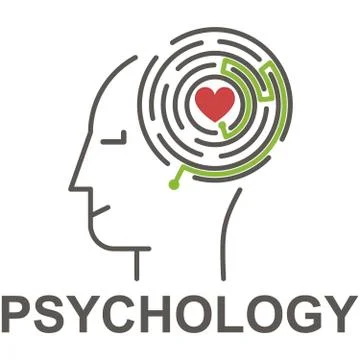 Human face and maze Stock Illustration