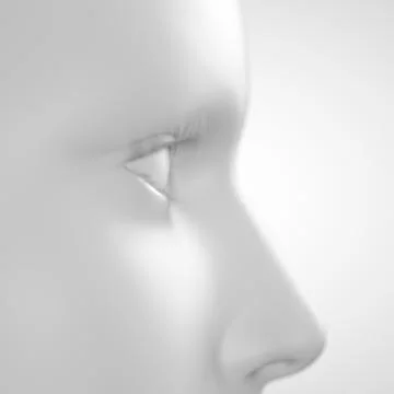Human face, illustration Stock Illustration