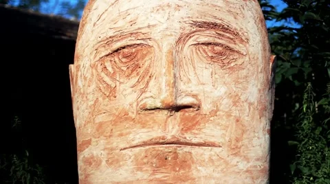 Human Face. Monument Stock Footage 41921673