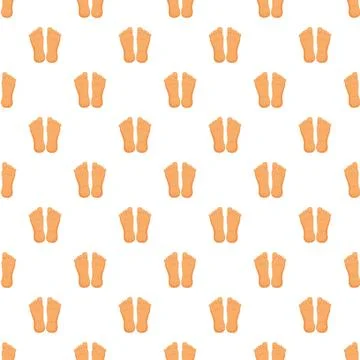 Human feet bottom soles repeating seamless pattern Illustrazione stock