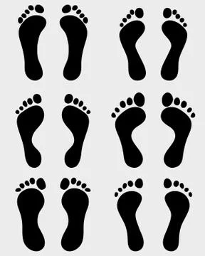Human feet Stock Illustration