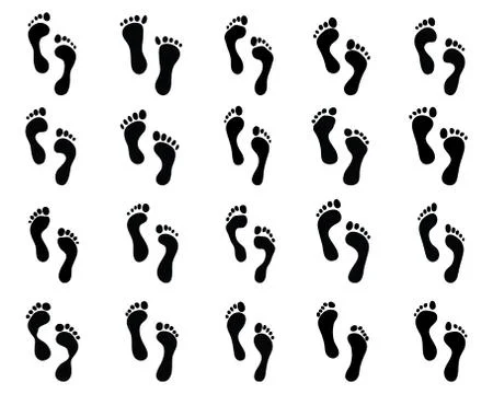 Human feet Illustrazione stock
