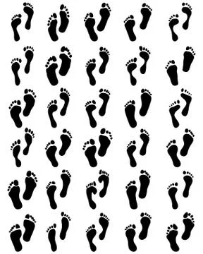 Human feet Stock Illustration