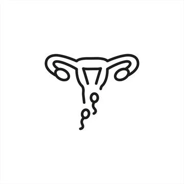 Human Fertilization Concept Icon Stock Illustration