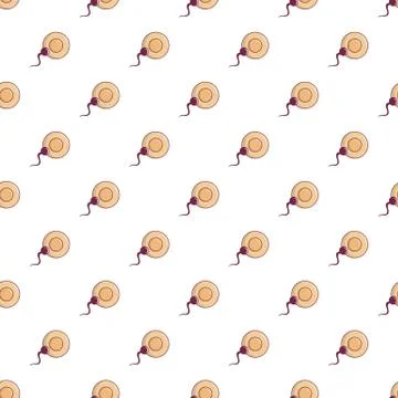 Human fertilization pattern seamless Stock Illustration