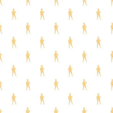 Human figure mannequin pattern on white background Stock Illustration