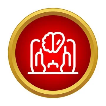 Human figure representing brain emotion balance concept Stock Illustration