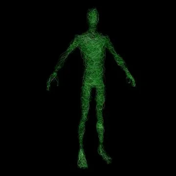 Human figurine Stock Illustration