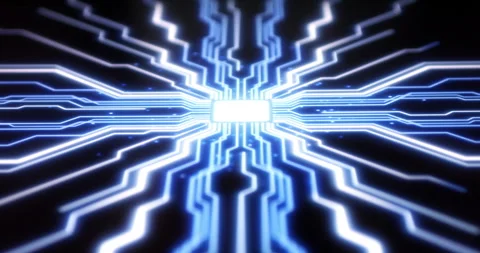 Human finger pressing digital button on futuristic glowing interface Stock Footage 317674986