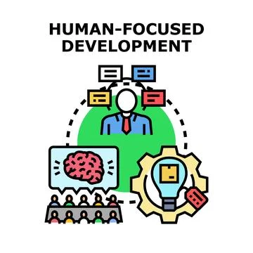 Human focused development process and strategy Stock Illustration
