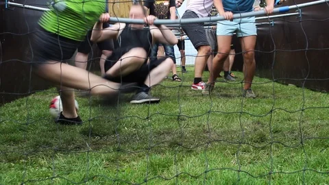 Human foosball Stock Footage 116799388