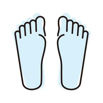 Human foot icon, vector illustration Stock Illustration
