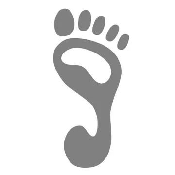 Human footprint icon Stock Illustration