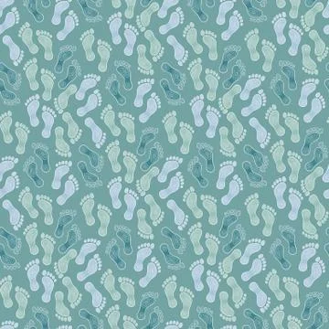 Human footprints Stock Illustration