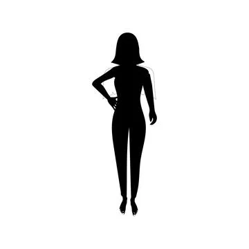 Human full body icon illustrations Stock Illustration