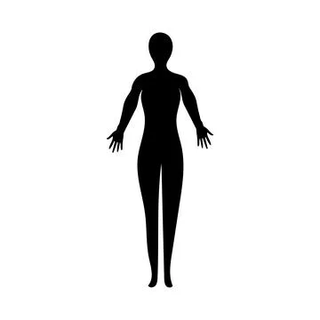 Human full body icon illustrations Stock Illustration