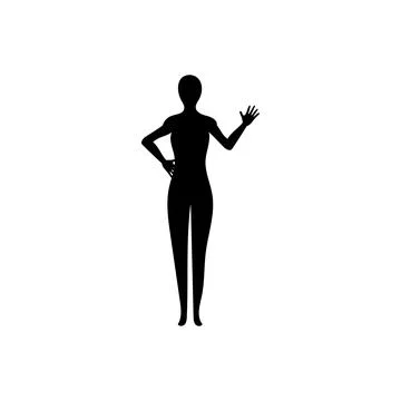Human full body icon illustrations Stock Illustration