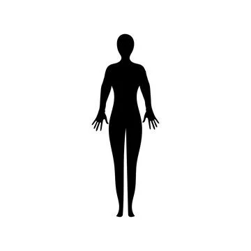 Human full body icon illustrations Stock Illustration